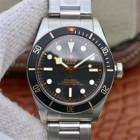 tudor heritage black bay black replica|tudor black bay homage watch.